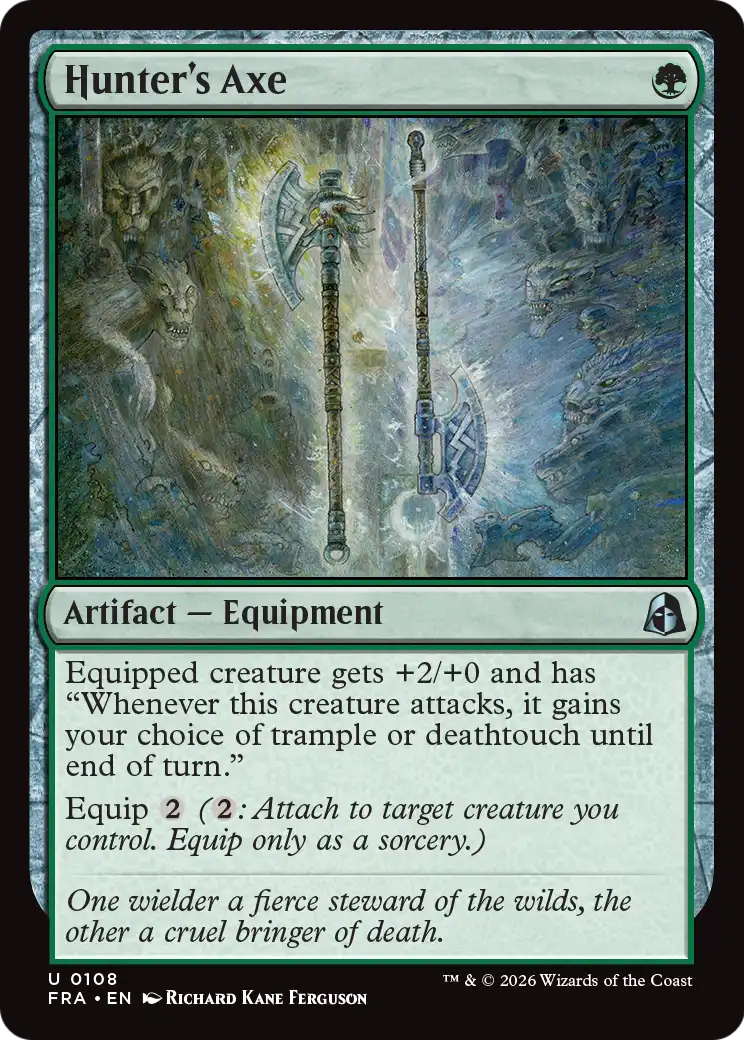 Hunter's Axe - Uncommon Artifact — Equipment card from Reality Fracture