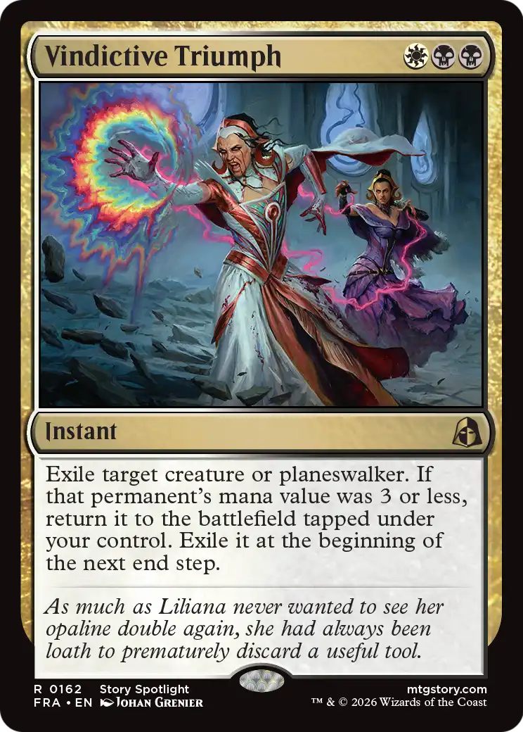 Vindictive Triumph - Rare Instant card from Reality Fracture
