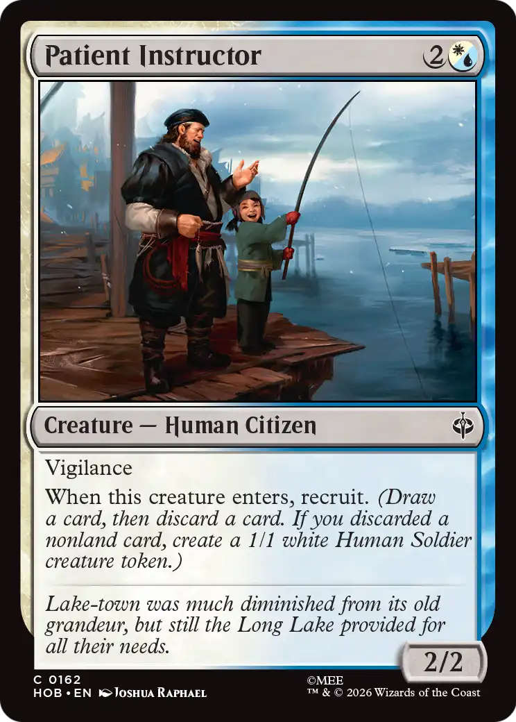 Patient Instructor - Common Creature — Human Citizen card from The Hobbit