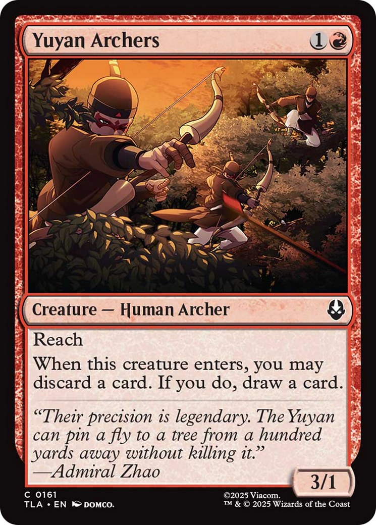 Yuyan Archers - Common Creature — Human Archer card from Avatar: The Last Airbender
