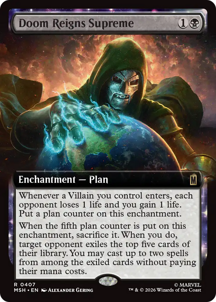 Doom Reigns Supreme - Rare Enchantment — Plan card from Marvel Super Heroes