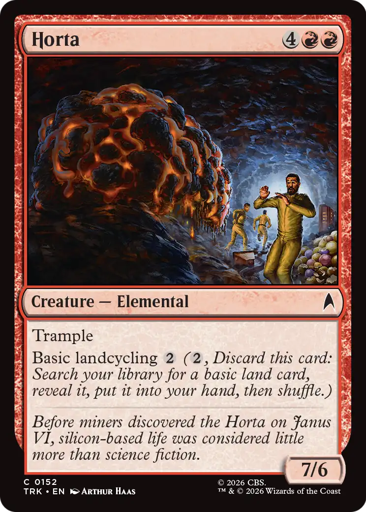 Horta - Common Creature — Elemental card from Star Trek