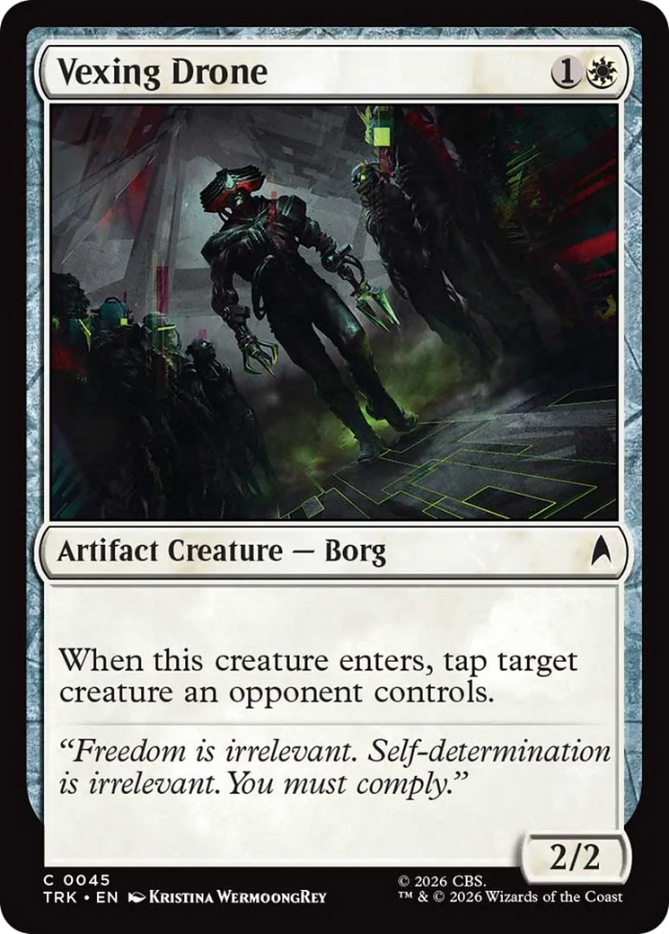 Vexing Drone - Common Artifact Creature — Borg card from Star Trek