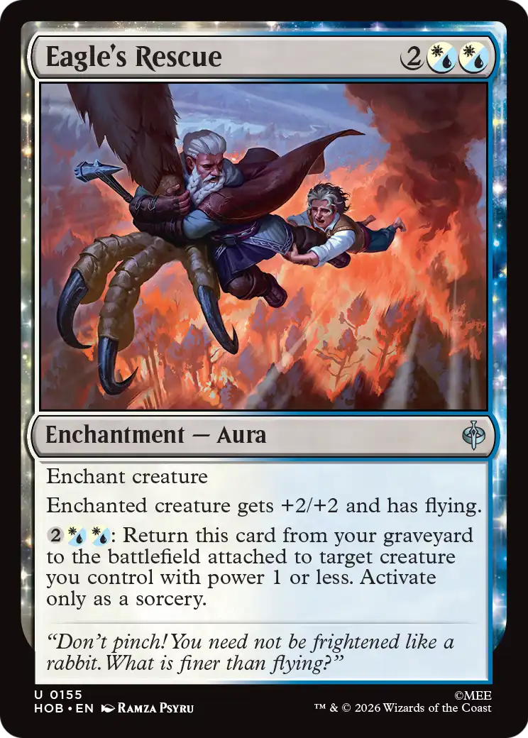 Eagle's Rescue - Uncommon Enchantment — Aura card from The Hobbit