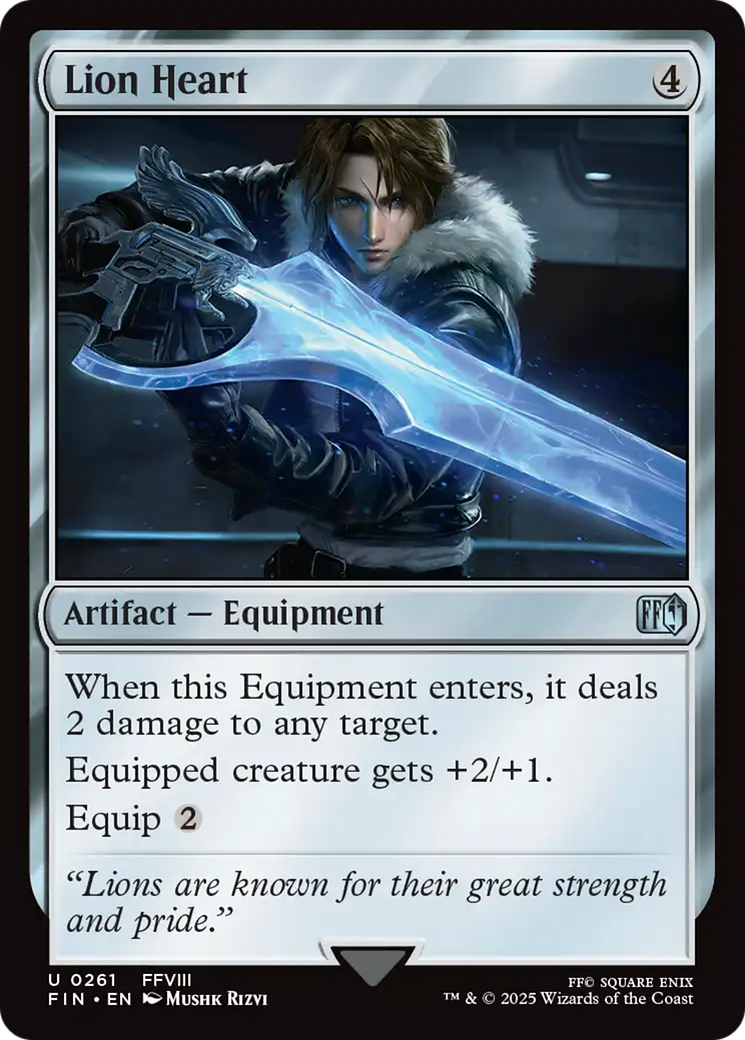 Lion Heart - Uncommon Artifact — Equipment card from Final Fantasy