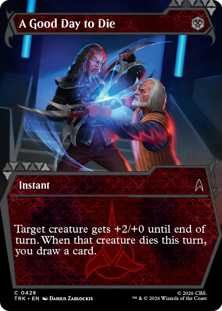 A Good Day to Die - Common Instant card from Star Trek