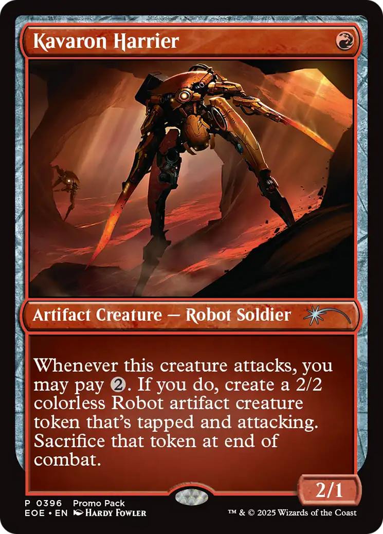 Kavaron Harrier - Uncommon Artifact Creature — Robot Soldier card from Edge of Eternities
